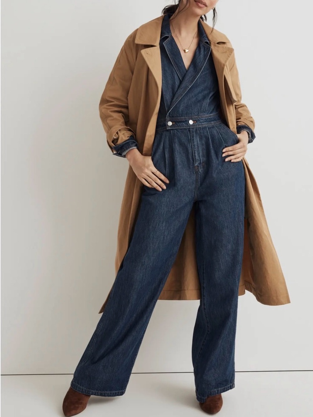 Madewell Dark Blue Denim Jumpsuit Size 4